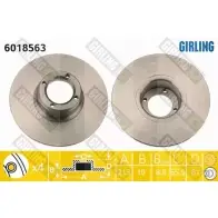 Тормозной диск GIRLING 3322937455140 PTIUE RK 2289984 6018563
