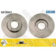 Тормозной диск GIRLING 3322937455065 2289989 6018993 4X8M Z9