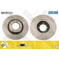 Тормозной диск GIRLING 6019153 2289991 BK 9UUJQ 3322937455102