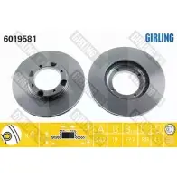 Тормозной диск GIRLING 3322937456727 2290005 1KLVE F 6019581