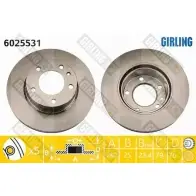 Тормозной диск GIRLING 3322937457557 NRXV X 6025531 2290034