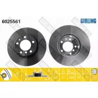 Тормозной диск GIRLING I0 WPW 2290036 6025561 3322937457571
