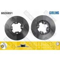 Тормозной диск GIRLING 6026891 2290121 F9I 1HX7 3322937457144
