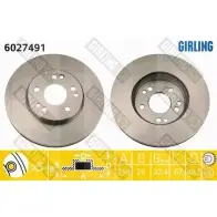 Тормозной диск GIRLING 3322937459575 Z ZS9A1H 6027491 2290150