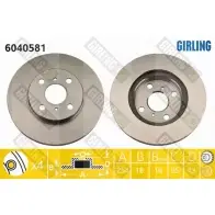 Тормозной диск GIRLING Toyota Raum 6040581 AXZYB NI 3322937459537