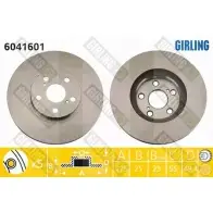 Тормозной диск GIRLING 3322937692897 6041601 I Z127 Toyota Allion (T240) 1 Седан 1.8 4WD (ZZT241) 125 л.с. 2001 – 2004
