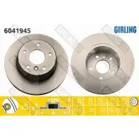 Тормозной диск GIRLING 2290374 6041945 FG DE6 3322937457687