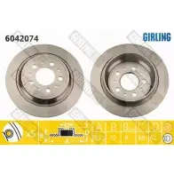 Тормозной диск GIRLING 3322937457953 2290384 6042074 W0 TM5EB