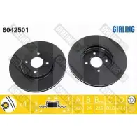 Тормозной диск GIRLING 2QE U8M 6042501 3322937457793 2290424