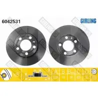 Тормозной диск GIRLING 3322937458059 HIC T5 Skoda Fabia (6Y2) 1 Хэтчбек 1.4 80 л.с. 2006 – 2006 6042531