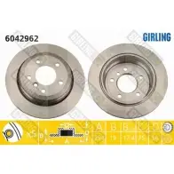 Тормозной диск GIRLING M EJP3X 6042962 3322937461998 2290470