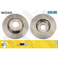 Тормозной диск GIRLING G PVU89R 3322937515738 Bmw 7 (E65, E66, E67) 4 Седан 3.0 730 Ld 231 л.с. 2005 – 2008 6043495