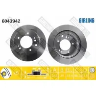 Тормозной диск GIRLING 3322937461905 2290554 6043942 G6 BRB