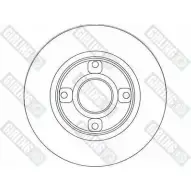 Тормозной диск GIRLING 93X1V2 D Citroen C4 1 (LA, LC, PF2) 2004 – 2009 3322937459179 6044524