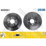 Тормозной диск GIRLING 3322937459346 2290604 6044551 U7W JLM