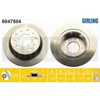 Тормозной диск GIRLING QPC VJ 2290694 6047504 3322937692859