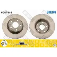 Тормозной диск GIRLING 3322937692781 2290712 QEE0 4V5 6047844
