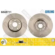 Тормозной диск GIRLING 2290777 6048711 3322937951659 M P9EZ86