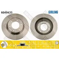 Тормозной диск GIRLING 2290825 6TVG A 6049435 3322937952847