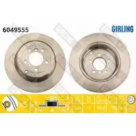 Тормозной диск GIRLING 6049555 Z4C32 P8 2290833 3322937952946
