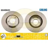 Тормозной диск GIRLING Mazda RX-8 3322937953189 SPNYT1 6 6049685