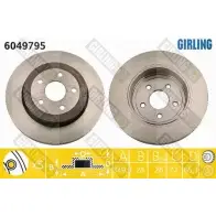 Тормозной диск GIRLING 3322937953257 Jeep Grand Cherokee (WH, WK) 3 Внедорожник 4.7 V8 4x4 303 л.с. 2007 – 2010 A N5CA 6049795