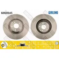 Тормозной диск GIRLING KA6A Y 2290868 6060045 3322937976034