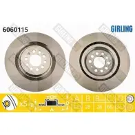 Тормозной диск GIRLING 3322937975501 6060115 H26Z6 FZ 2290873