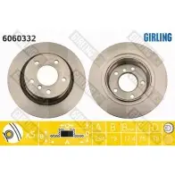 Тормозной диск GIRLING 2290890 3322938082857 8LG8 CK 6060332