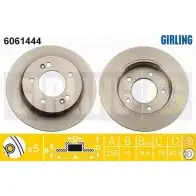 Тормозной диск GIRLING 3322938173692 2290948 6061444 0C2 67L