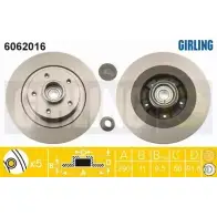 Тормозной диск GIRLING 3322938158705 LGL FI 2290975 6062016
