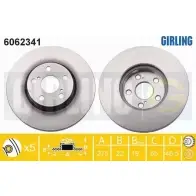 Тормозной диск GIRLING 6062341 3322938172183 2290992 ZWPX EF