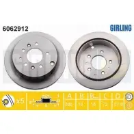 Тормозной диск GIRLING 6062912 3322938172688 2291020 QJACB5 C
