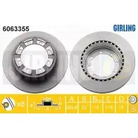 Тормозной диск GIRLING 3322938303938 2291043 6063355 JZIW 5