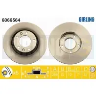 Тормозной диск GIRLING E4V1QJ M 2291145 6066564 3322938269500