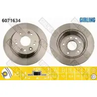 Тормозной диск GIRLING 6071634 EC VZKW 2291180 3322937922550