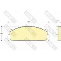 Тормозные колодки дисковые, комплект GIRLING TW6VP73 2291223 20 073 6101053