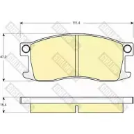 Тормозные колодки дисковые, комплект GIRLING 6101859 2291273 C5MX0T 2073 5