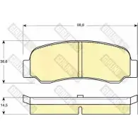 Тормозные колодки дисковые, комплект GIRLING 2086 4 2291284 HHVNWT 6102099