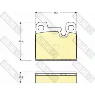 Тормозные колодки дисковые, комплект GIRLING 2291306 20 910 4D1WZ 6102582