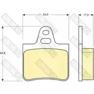 Тормозные колодки дисковые, комплект GIRLING EB4TG9B 6102639 2 0575 2291310