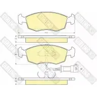 Тормозные колодки дисковые, комплект GIRLING 2291338 209 07 6103012 20909