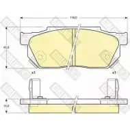 Тормозные колодки дисковые, комплект GIRLING 2291353 NHXZT 209 59 6103259