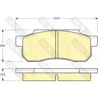 Тормозные колодки дисковые, комплект GIRLING 2100 5 2291378 6103619 FFSQK9I