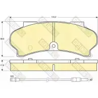 Тормозные колодки дисковые, комплект GIRLING 2291406 203 66 20367 6103973