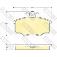 Тормозные колодки дисковые, комплект GIRLING 6104031 2291409 2057 4 HYTLUU