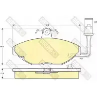 Тормозные колодки дисковые, комплект GIRLING 6104281 210 84 2291419 21085