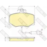 Тормозные колодки дисковые, комплект GIRLING 2291432 B61SRY 6104611 20 232