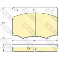 Тормозные колодки дисковые, комплект GIRLING 2291475 6106741 W9C7HF 205 78