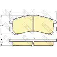 Тормозные колодки дисковые, комплект GIRLING 6107319 213 44 X7LIEA 2291485
